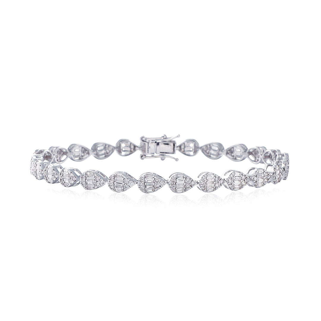 Pear Baguette Bracelet